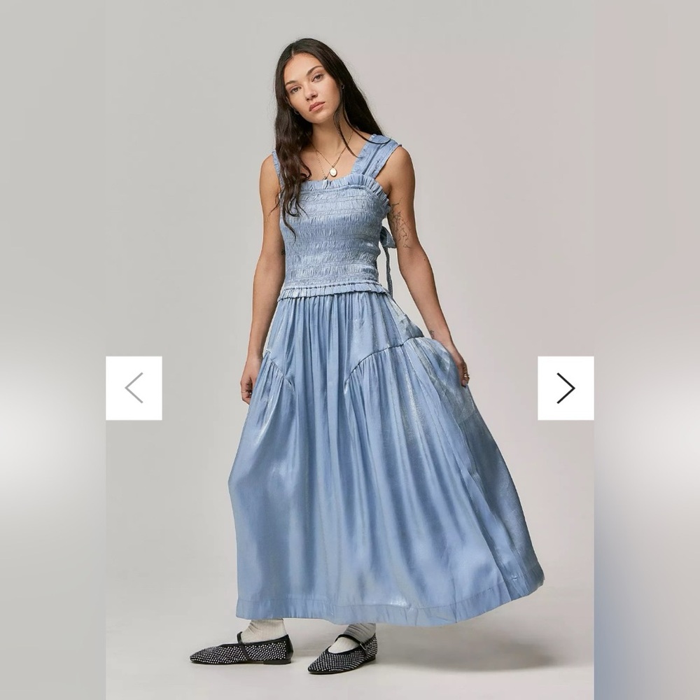 Damson Madder Violet Maxi
Dress Blue Glass Satin NEW W TAG Size US 14 - Picture 8 of 8